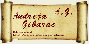 Andreja Gibarac vizit kartica